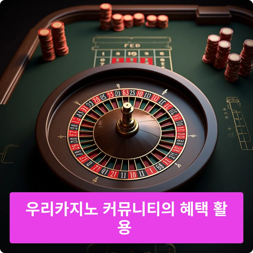 우리카지노 커뮤니티의 혜택 활용